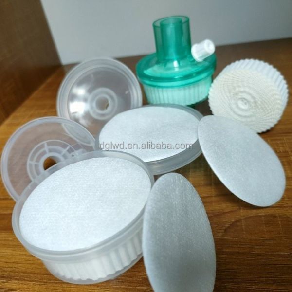 Medical Disposable HME Filter Paper with 220% Water Absorption 100% Cotton Pulp and 99.999% Efficiency