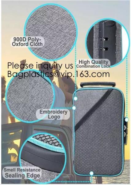 Functional Organizer, Smell Proof Case, Purse, Fanny Pack, Gym Bag, Odor-Blocking Clutch, Scent Free