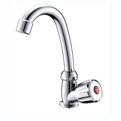 Edifício de escritórios acabamento de superfície de cromo ABS saúde torneira de pescoço de cisne para lavatório de cozinha