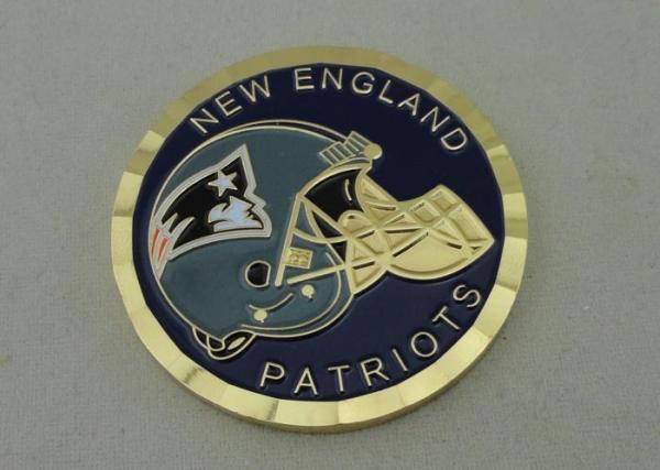 New England Patriots Personalized Coins With Soft Enamel 50.8mm Diameter