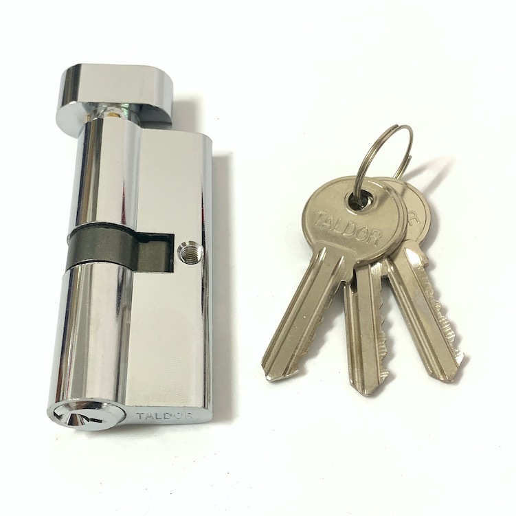 Single Open Aluminum Brass Cylinder Custom Size Door Lock Barrel 70mm