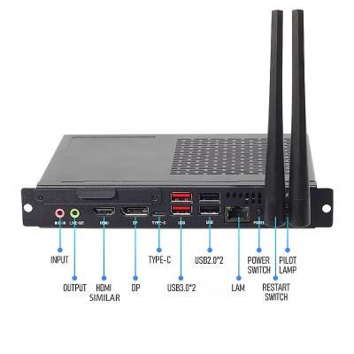 Single Slot Android OPS PC Module I7 16GB HDD 1TB SSD 12a Geração