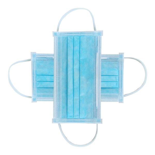High Protective 3 layer non-woven fabrics face shield ear loop disposable meidcal face mask BFE 99