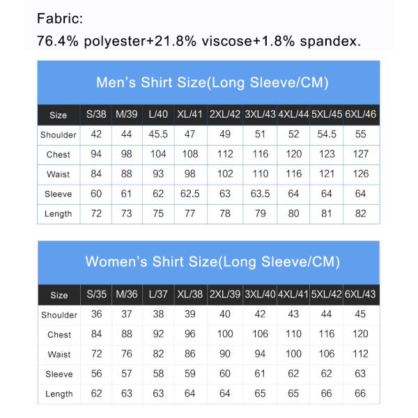 Короткие/длинные рукава мужская и женская одежда с вискозовой/полиэстерной/спандексной тканью