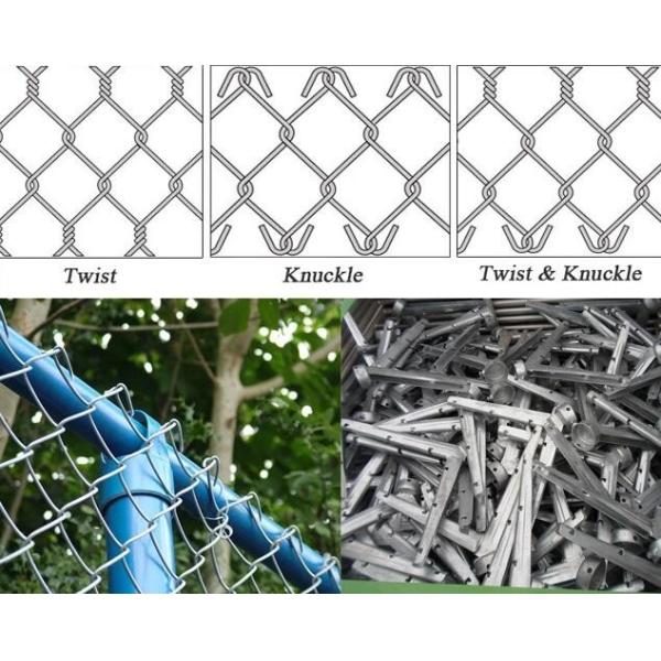 Safety Residential Closed Edge Steel Chain Link Fencing 8ft High