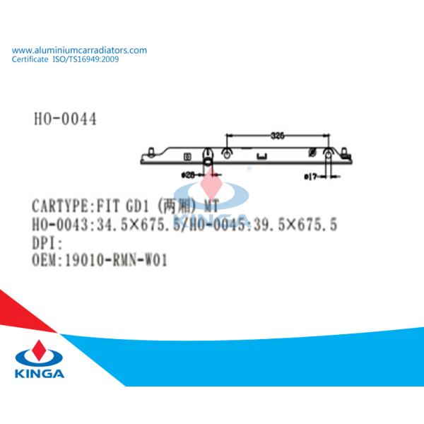 Water replace Radiator Plastic Tank for FIT GD MT , durable radiator tank parts