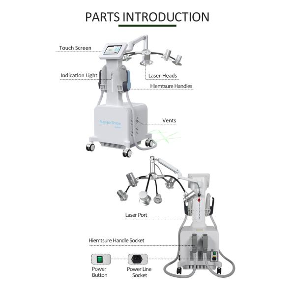 6D Max Lipo Лазер 532nm 2 в 1 Hiemtsure Машина для похудения