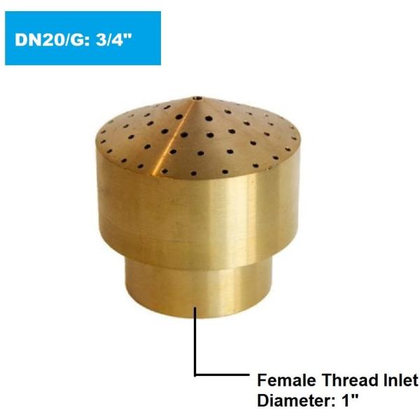 1 Inch 4 Tiers DN25 Dancing Fountain Nozzles