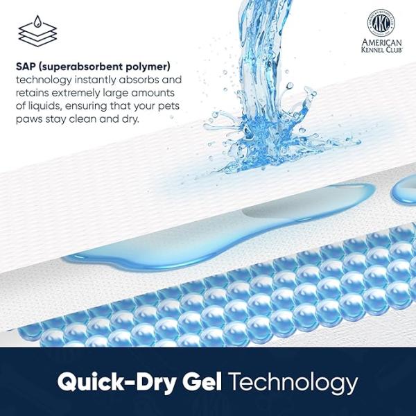 Sustainable and Leak-Proof Disposable Dog Pee Pads Fast Drying Pee Mats for Everyday