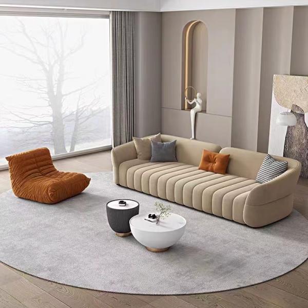 Piano Key Hotel Room Sofa Modern  Flannelette Sofa