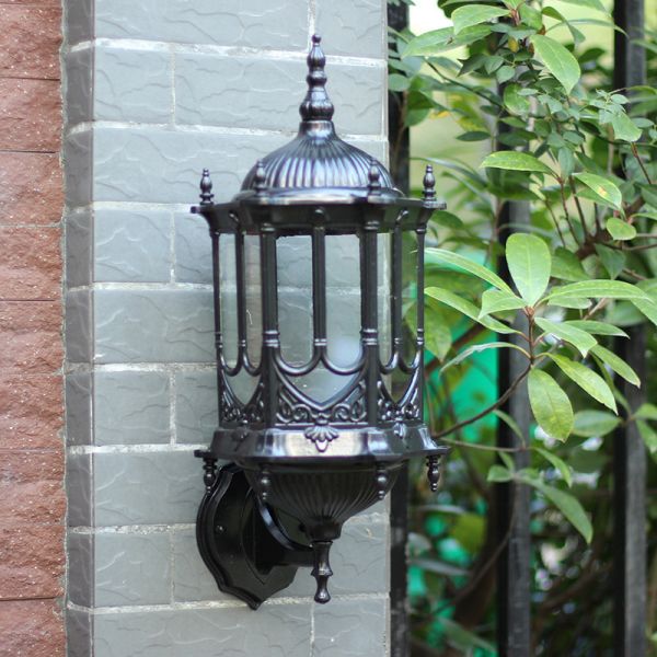 Retro Outdoor Waterproof Antirust E27 Wall Lamp Garden Gateway wall Sconce(WH-VR-123)