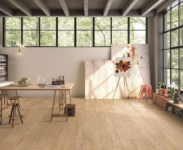 250x1500mm Cream Wooden Porcelain Tile 9.5mm Thickness