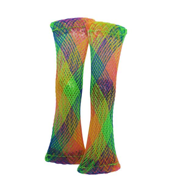 Colorful Flexible Marble Mesh Fidget Toy PET Expandable Braided Sleeving