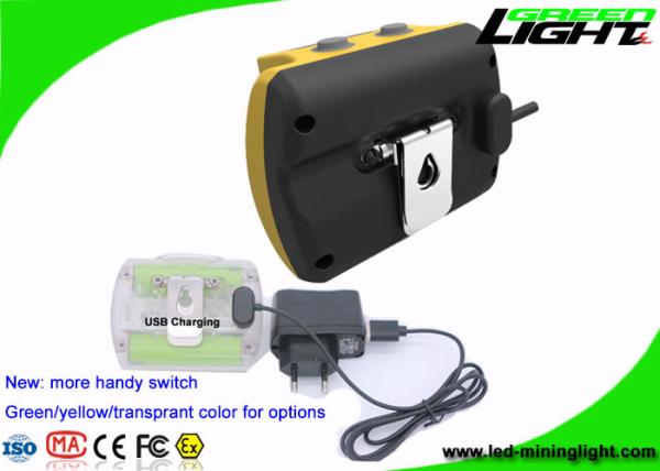 Digital Miners Miners Cap Lamps Cordless , Waterproof Underground Hard Hat Lights