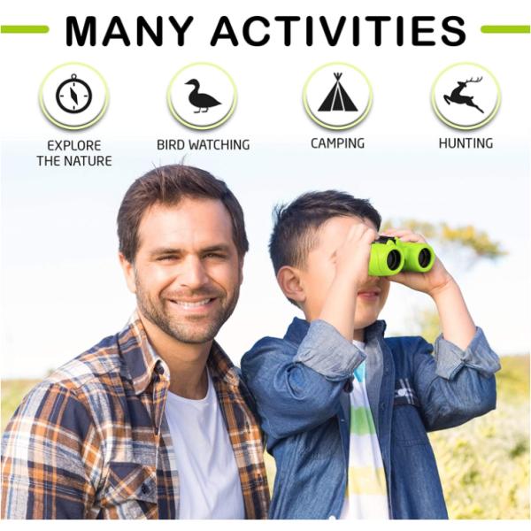 Бинокли детей девушек 8x21 мальчиков для шестерни шпиона игры спорт на открытом воздухе уча подарки