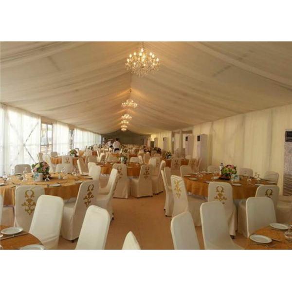 Aluminum Alloy PVC Or Glass Wall Wedding Marquee Party Tent TUV SGS BV
