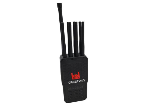 WiFi 2.4G 5.8G Mobile Phone Signal Jammer , Eight Antennas Portable Signal Blocker