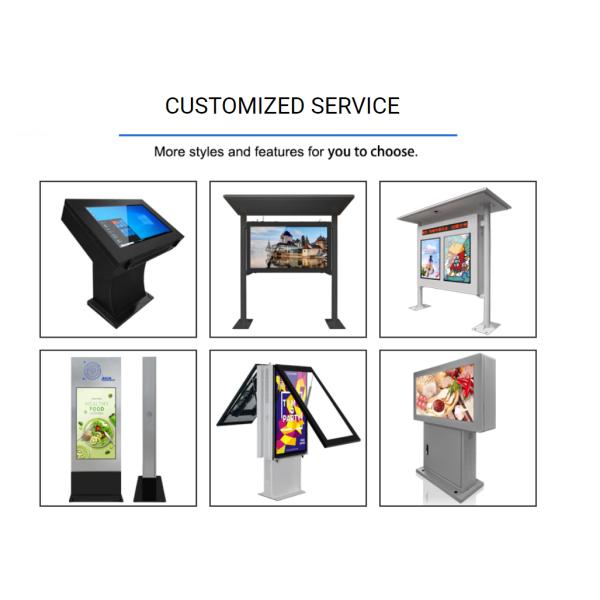 4K TFT LCD Screen Digital Signage 100 - 220V With 178 Viewing Angle