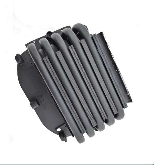 6 Heat Pipe Down Blow CPU Heatsink, Black U Shape Heat Pipe Aluminum Fin Heatsink For ITX Mini PC Cooling