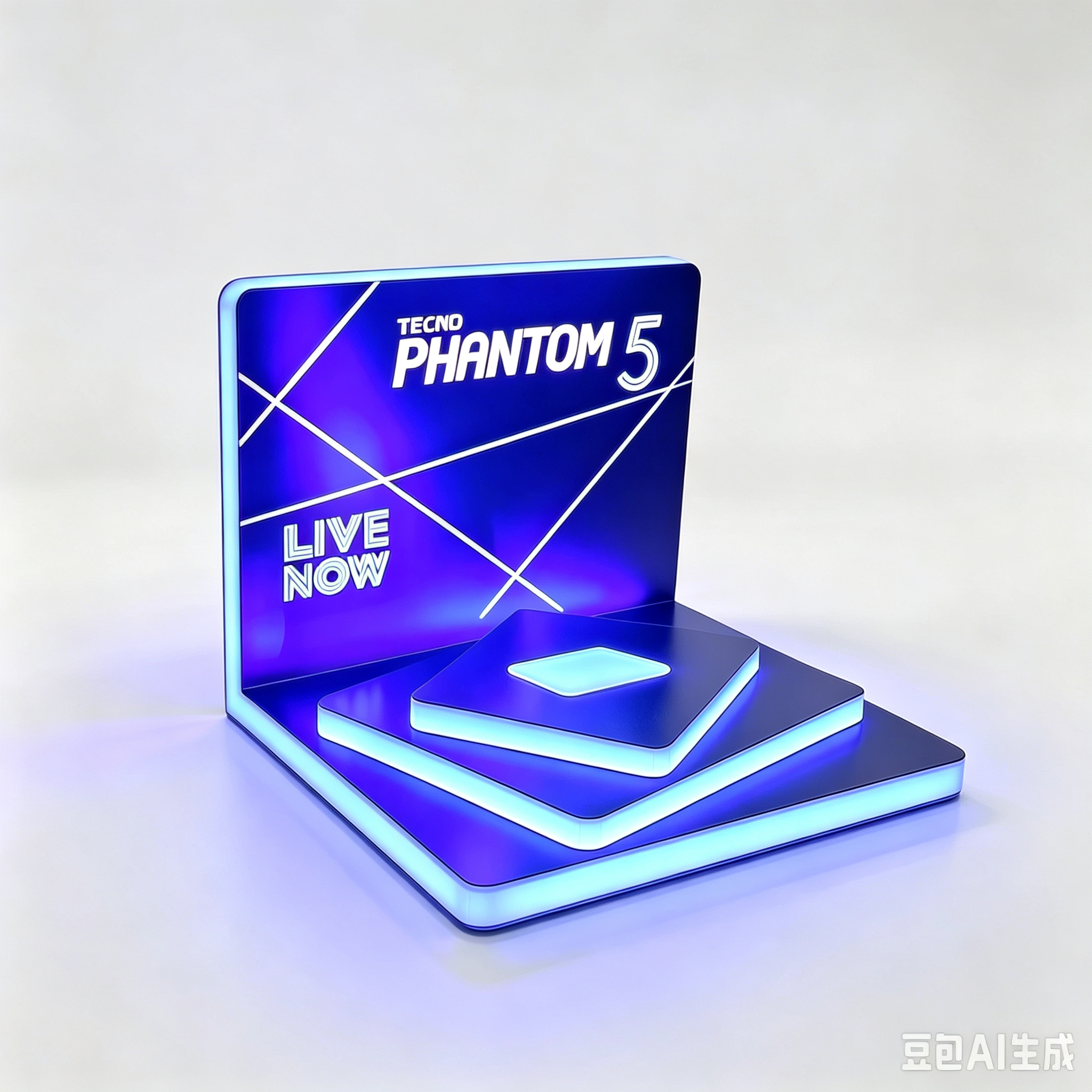 Acrylic LED Lighted Display Stand