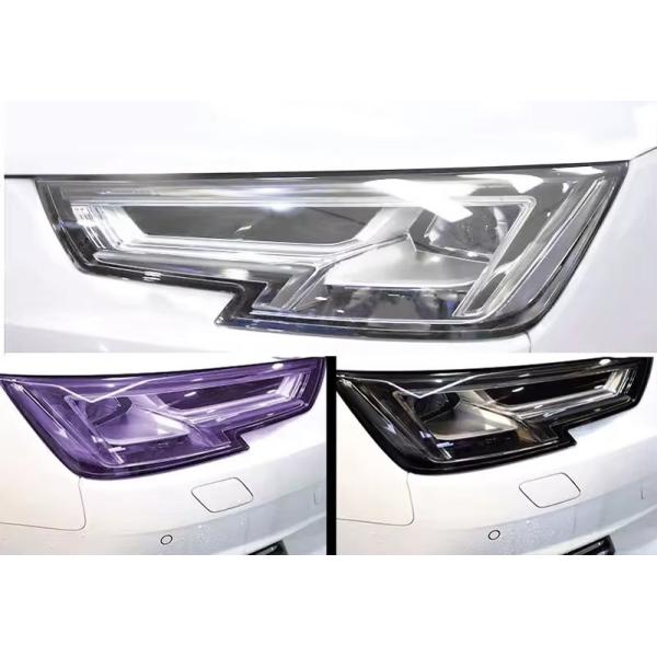 Протягивающийся съемный 6,5 миллиметровый ТПУ черный автомобильный PPF фары 30 см х 15 м