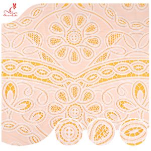 утеска шнурка гипюра крена свадьбы белой вышивки клоков молока отделки шнурка ленты 135cm Bridal