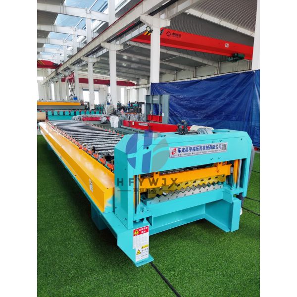 7.5kw Servo Motor 26 Roll  Corrugated Sheet Rolling Machine Precision Customized