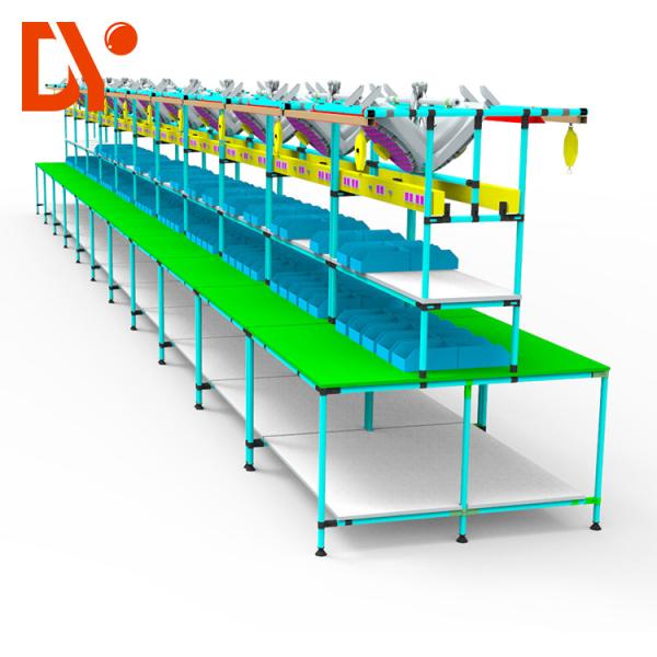 Double Side Assembly Line Pipe Work Table ESD For Workshop Conveyor