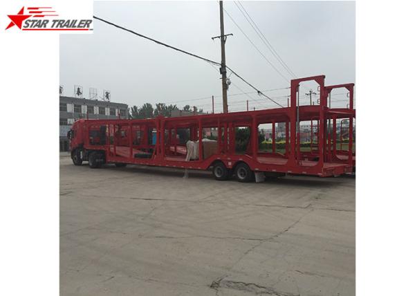 3 Axles Car Carrier Trailer Steel Leaf Spring Suspension For  Vehicle Transportation