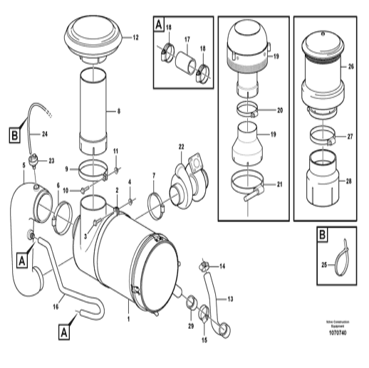 22996282 VOE22996282 Vacuum Switch Excavator Electric Parts For Vo-lvo EW160B EW180B