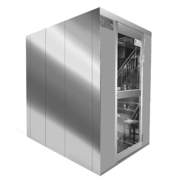 Dual-Person Air Shower with 304 Stainless Steel Construction, Corrosion-Proof and ISO-Certified Pharma Design
