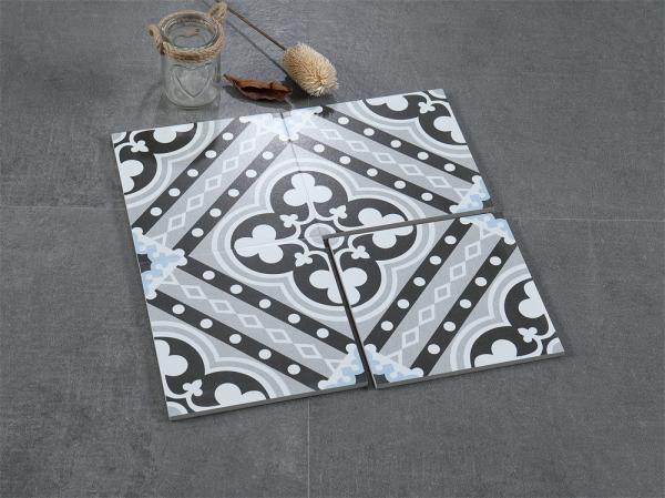Eco-Friendly 200x200mm Gray Interior Floor Tiles For Decoration And Ceramic Rustic Tiles For Living Room