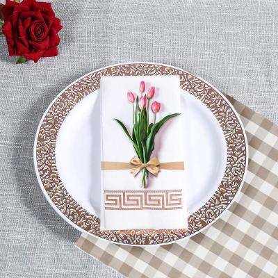 Toalha de mesa personalizada de 1ply 12*17inch Airlaid descartável