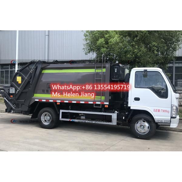4 Ton Japan ISUZU 4X2 600P Compressed Garbage Truck