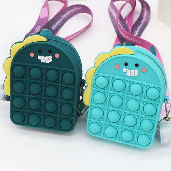 Динозавр мягкий силиконовый карандаш для канцелярских и косметических товаров рюкзак Силиконовый школьный рюкзак