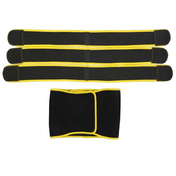 Чернота тренера талии поясов неопрена 3 и желтый корсет для сплющивать Tummy