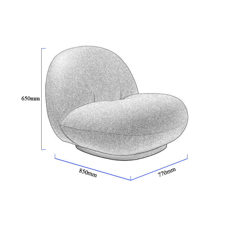 Рамка металла софы Seater цвета одного Lambswool BIFMA 0.384CBM