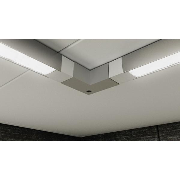 10mm Aluminum LED Profiles For Strip Lights Interior Lighting With Frosted Cover