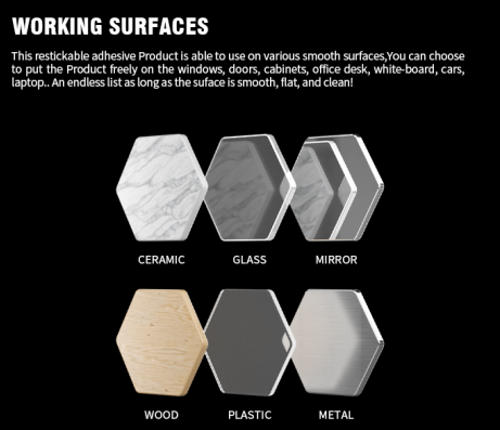 WGO Damage Free Bathroom Holder Set , Mounting Self Adhesive Bathroom Shelf