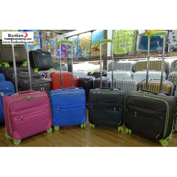cheap soft sided 16'' laptop trolley luggage ,suitcases from Baigou China