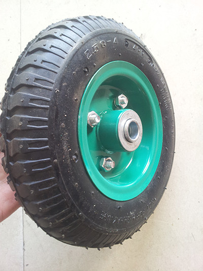 300-400мм Черные ПУ пеновые колеса Пневматические воздушные шины