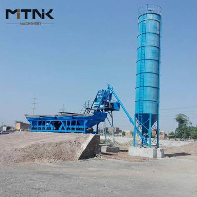 Fully Automatic HZS75 Bucket Skid Type Concrete Ready Mix Plant  Fully Automatic HZS75 Bucket Skid Ty