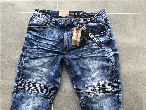 Men'S Medium Wash Denim Jeans , 5 Pockets Stretch Denim Skinny Jeans TW78814