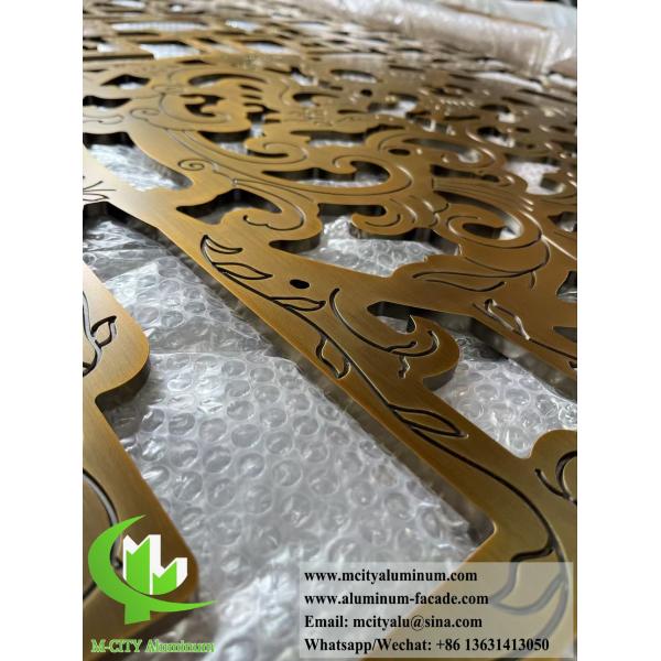 Partie métallique coupée au laser Partie en aluminium Partie de salle d'écran