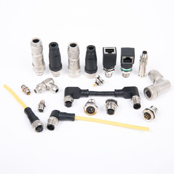 M Series IP67 Waterproof Brass Chrome Plated Circular Connector with EMC Shielding