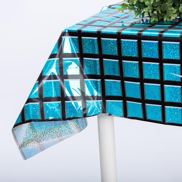 Угловая лазерная пленка для домашних животных Дискотечные столовые ткани для праздничных украшений внутри и снаружи