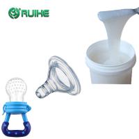 FDA dois bocais líquidos do bebê do produto comestível de borracha de silicone dos componentes que envelhecem a resistência