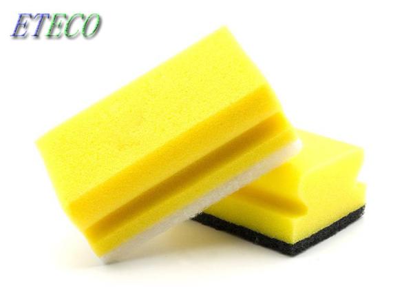 Heavy Duty Utensil Cleaning Sponge With Polyester Fiber Scouring Pad