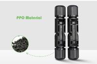 Snap In Solar PV Cable 1000V MC4 Conector Plateado