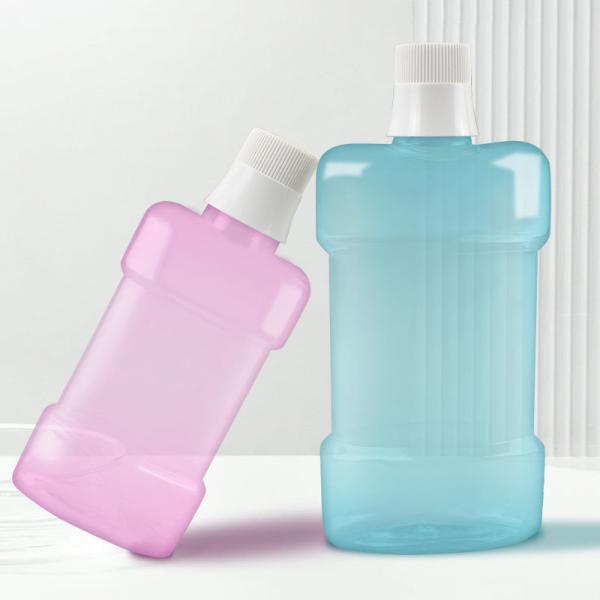 High-End New Transparent Mouthwash Bottle 250ml 500 Ml PET Tongue Cleaner Mouthwash Plastic Bottle